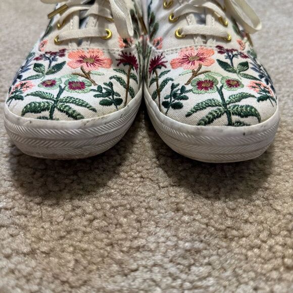 Keds x Rifle Paper Co Champion Herb Garden botanical embroidery sneakers, size 7 - Picture 5 of 8